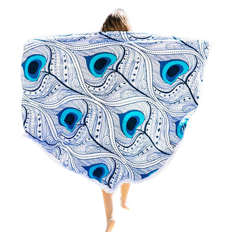 Peacock Mandala Towel