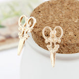 Hair Stylist Fashion Scissor Earings