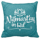 Namast'ay In Bed Custom Pillow Cover