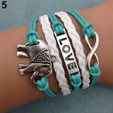 Elephant Love Charm Bracelet