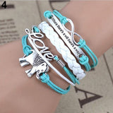 Elephant Love Charm Bracelet