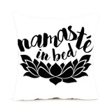 Namast'ay In Bed Custom Pillow Cover