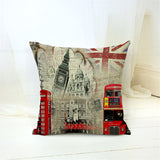 London Style Throw Pillow