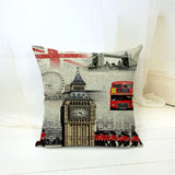 London Style Throw Pillow