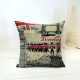 London Style Throw Pillow