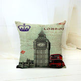 London Style Throw Pillow