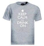 Keep Calm And Drink On St Patrick Day Shamrock Short-Sleeve T Shirt