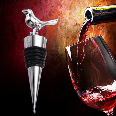 Stainless Steel Love Bird Wine Stopper