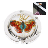 Foldable Metal Butterfly Purse Bag Hanger Handbag Table Hook