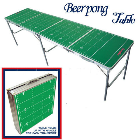 Green Folding Beer Pong Table